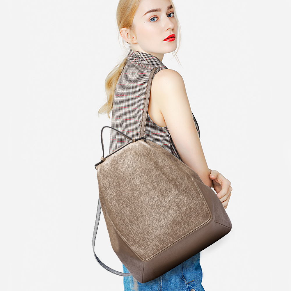 Zency Women 100% Genuine Leath - Leather Backpack Vintage 评论和价格